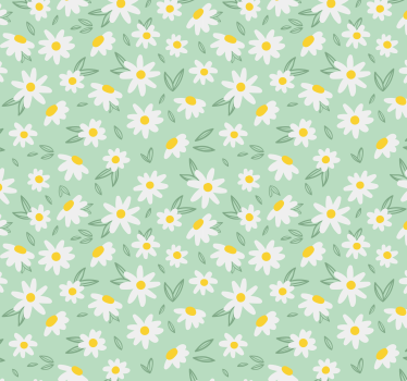 Tusensköna blommor på en grön bakgrund hall och trappor tapet - Tenstickers