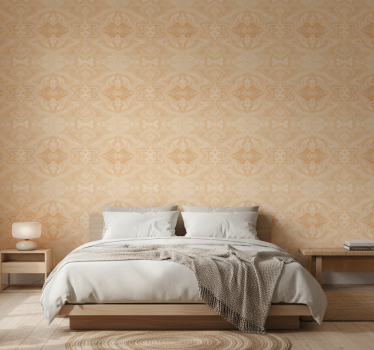 Äktenskap tapet beige japandi mönster stil - Tenstickers