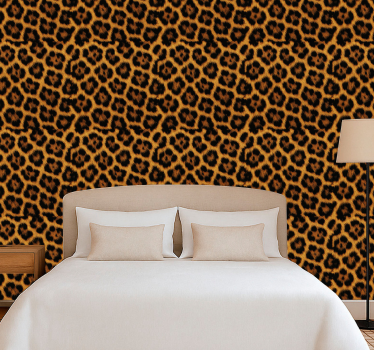 Äktenskap tapet leopard fluffy mönster - Tenstickers