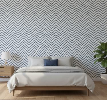 Äktenskap tapet med zigzag linjer mönster - Tenstickers