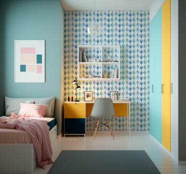 Akvarell harlekin mönster texturerad tapet - Tenstickers