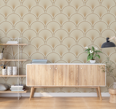 Art déco mönster Tapet klassisk - Tenstickers