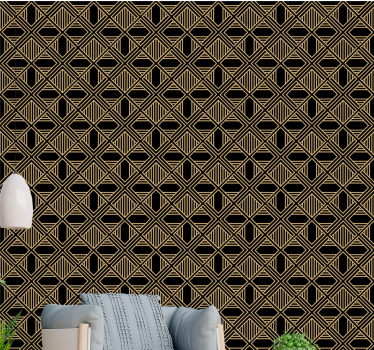 Art deco stor gatsby stil mönster klassiska tapetmönster - Tenstickers