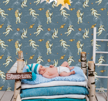 Astronaut utrymme barn tapeter - Tenstickers