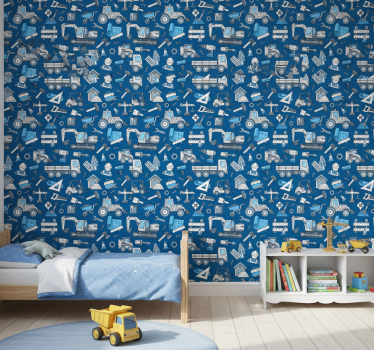 Barn tapet byggutrustning - Tenstickers