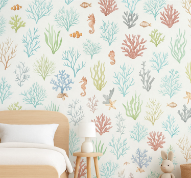 Barn tapet underwater coral - Tenstickers