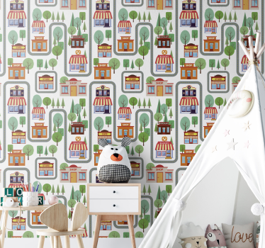 Barnens by sovrum tapet - Tenstickers