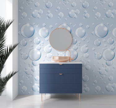 Bubbeldans 3d tapet - Tenstickers