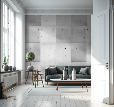 Charmen med konkret texturerat tapet - Tenstickers