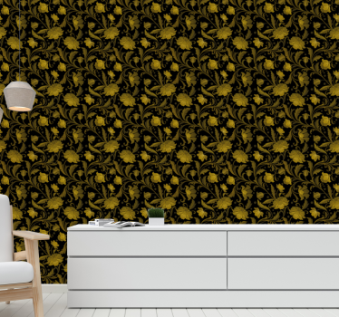Dekorativa blommor Tapet blommig - Tenstickers