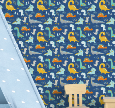 Dinosaurier mönster dinosaurie tapet - Tenstickers