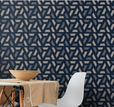 Dynamiskt mönsterarrangemang tapet geometriska former - Tenstickers