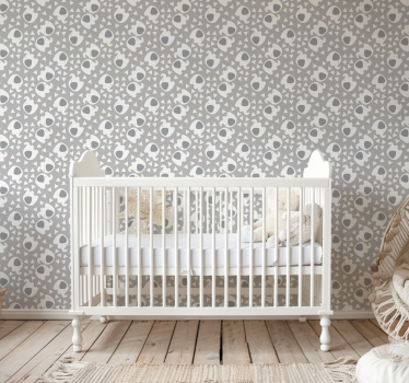 Elefant med trianglar Bebis tapet - Tenstickers