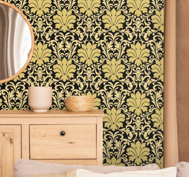 Elegant damasco dekoration Tapet andra vintage - Tenstickers