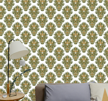 Elegant blomstruktur Tapet blommig - Tenstickers