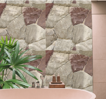 Elegant naturlig struktur Tapet stenar - Tenstickers