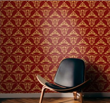 Eleganta vintagemönster Barock tapet - Tenstickers