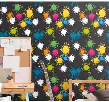 Färg fest tapet målningar - Tenstickers
