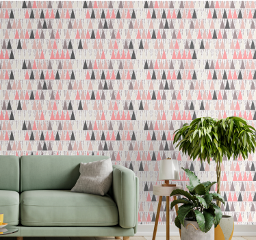 Färg geometriska triangelmönster tapeter - Tenstickers