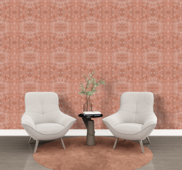 Fusk linne terracotta tapet - Tenstickers