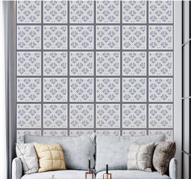 Geometrisk blocklayout Tapet texturer och mönster - Tenstickers