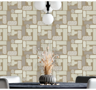 Geometrisk marmor Tapet marmor - Tenstickers