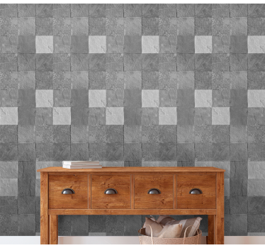 Geometrisk sten Tapet stenar - Tenstickers
