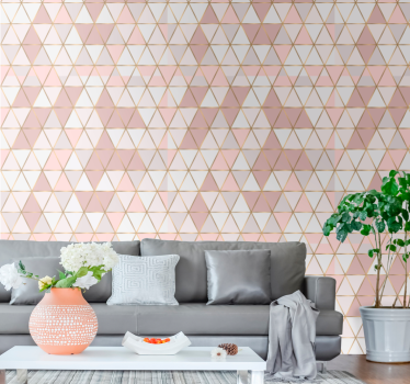 Geometrisk triangulär Tapet trianglar - Tenstickers