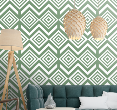 Geometriska diamantformer tapet geometriska former - Tenstickers