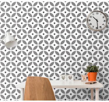 Geometriska kronblad mönster tapet geometriska former - Tenstickers