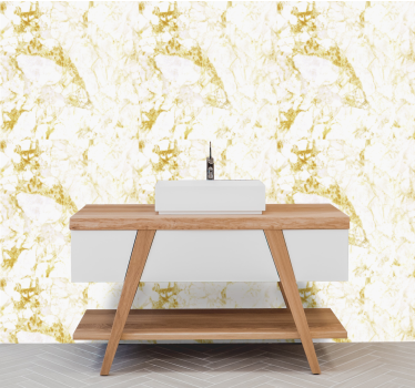 Guldmarmorerad elegans Tapet marmor - Tenstickers