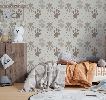 Hundtassar barn tapet - Tenstickers