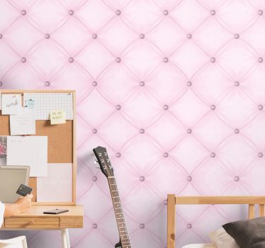 Imitation av rosa velour diamant sovrum tapeter - Tenstickers