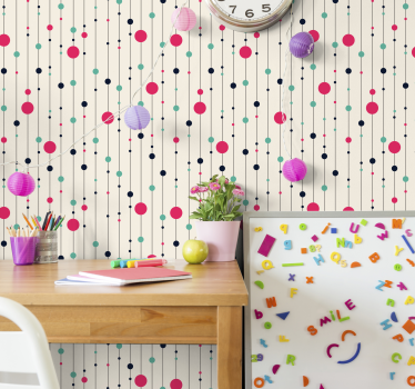 Kul polka dot tapet - Tenstickers