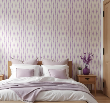 Lila rabaul ikat geometriska tapeter - Tenstickers