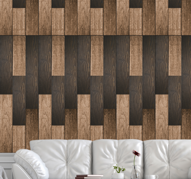 Lukten av trästrukturerad tapet - Tenstickers