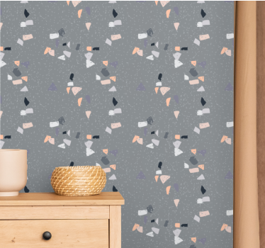 Marmor terrazzo effekt hall trappor och landning tapeter - Tenstickers