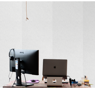Minimalistisk arbetsyta Tapet tegelstenar - Tenstickers