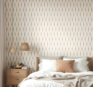 Mocka mousse rabaul ikat geometriska tapeter - Tenstickers