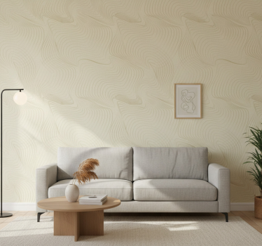 Modern tapet curvas japandi - Tenstickers