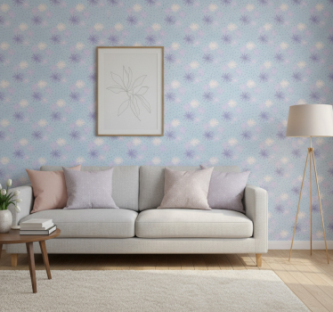 Modern tapet maskros med vattendroppar - Tenstickers