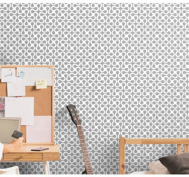 Modern vit twister samtida tapet - Tenstickers