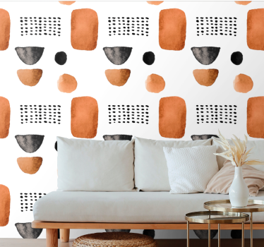 Moderna formmönster tapet geometriska former - Tenstickers