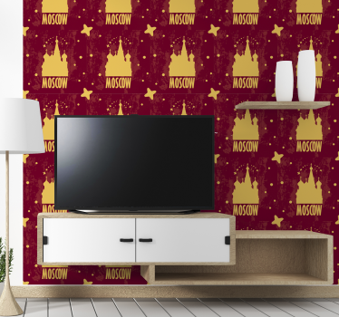 Moskva landmärke design Tapet städer och länder - Tenstickers