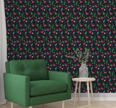 Olika ananas vintage cool tapet - Tenstickers