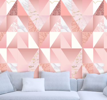 Rosa marmor textur marmor effekt tapet - Tenstickers
