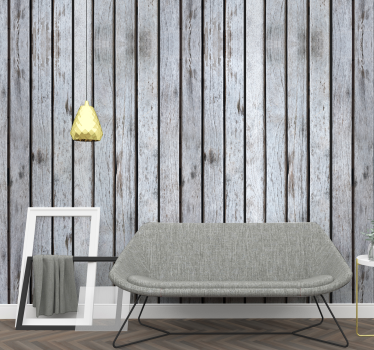 Rustika plankor Tapet trä - Tenstickers