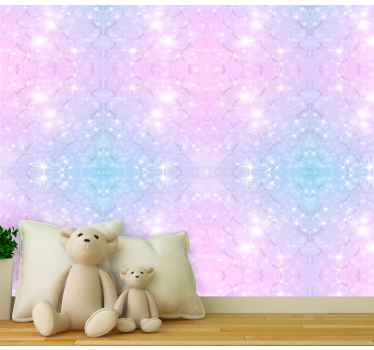 Sjöjungfru glitter skalor barn tapeter - Tenstickers