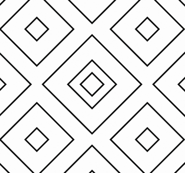 Svarta och vita diamanter tapet geometriska former - Tenstickers