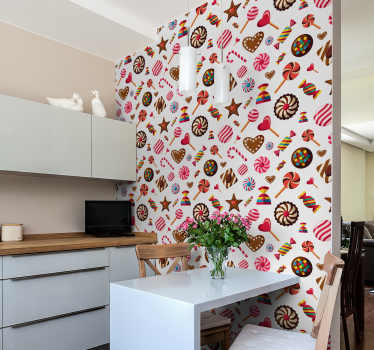 Söt mosaik kök tapet - Tenstickers